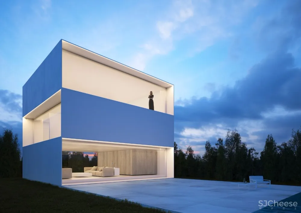 从山里长出来的白色房子丨内部竟是如此惊艳