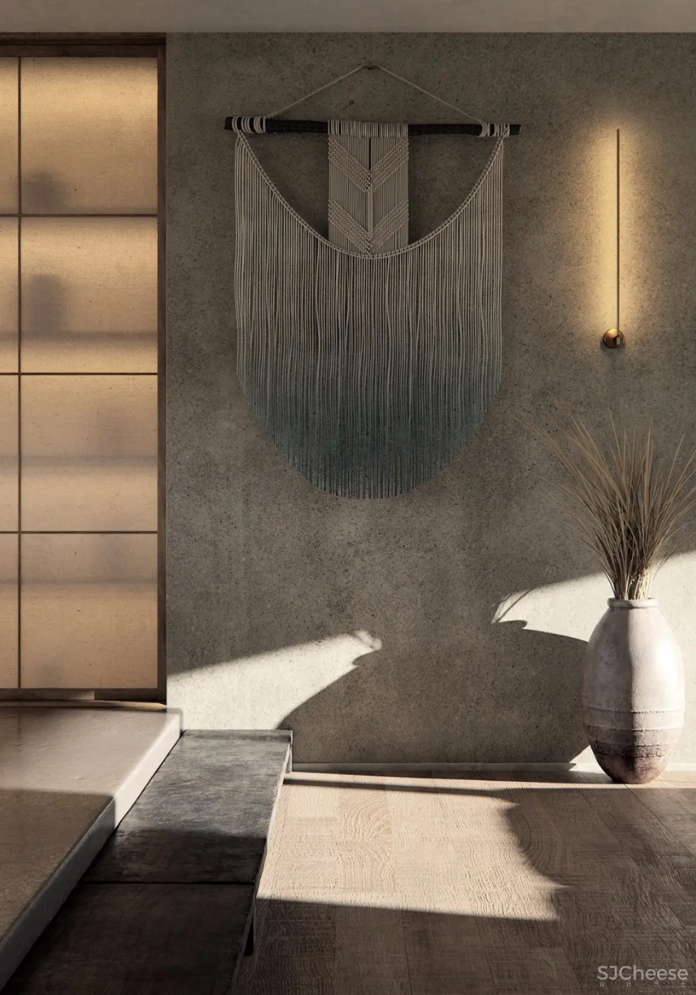现代侘寂风丨这才我想要的玄关