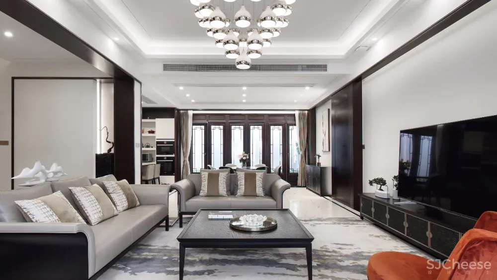 【半末设计新作】580㎡简约儒雅私宅设计落地方案