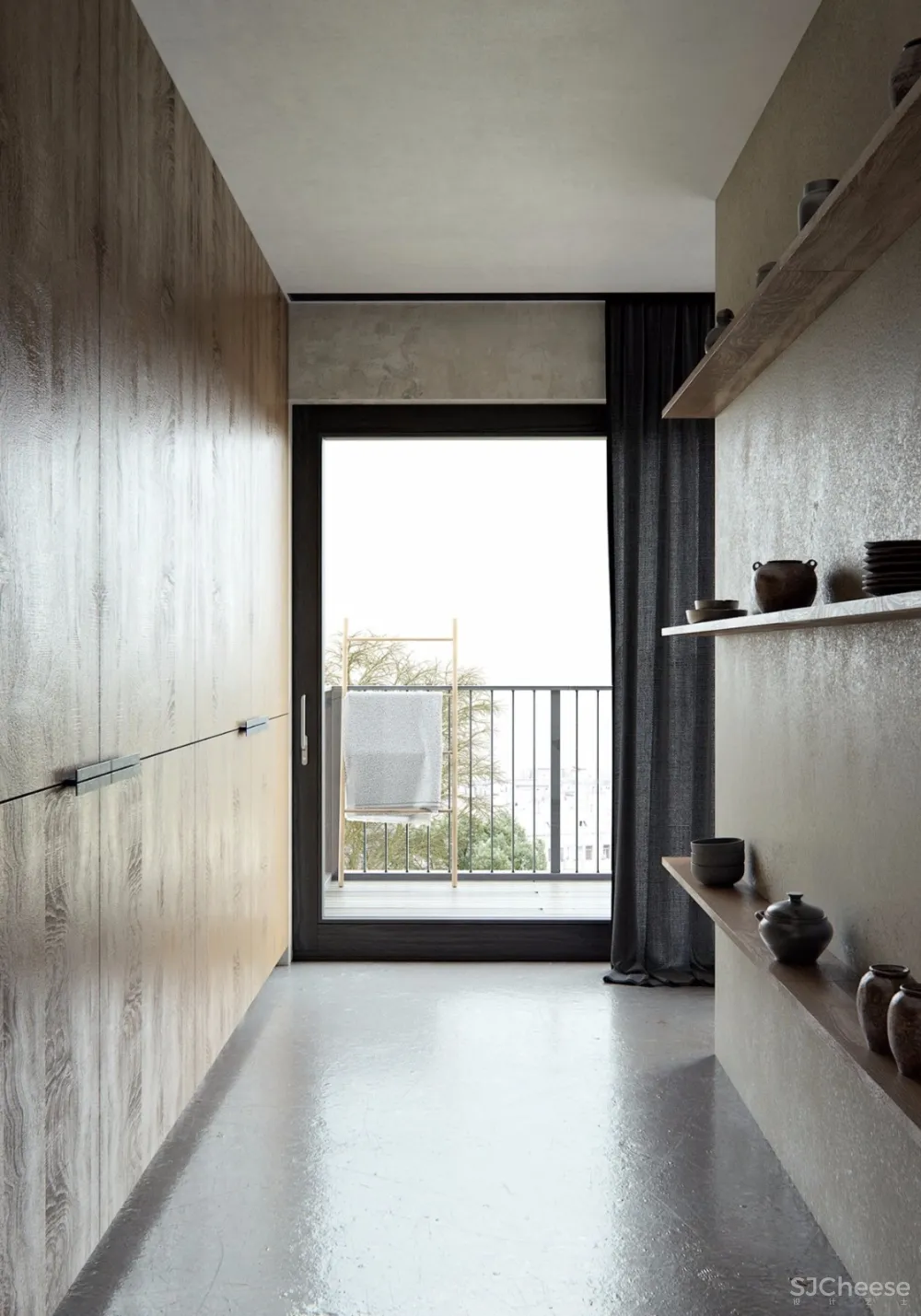 现代侘寂风丨这才我想要的玄关