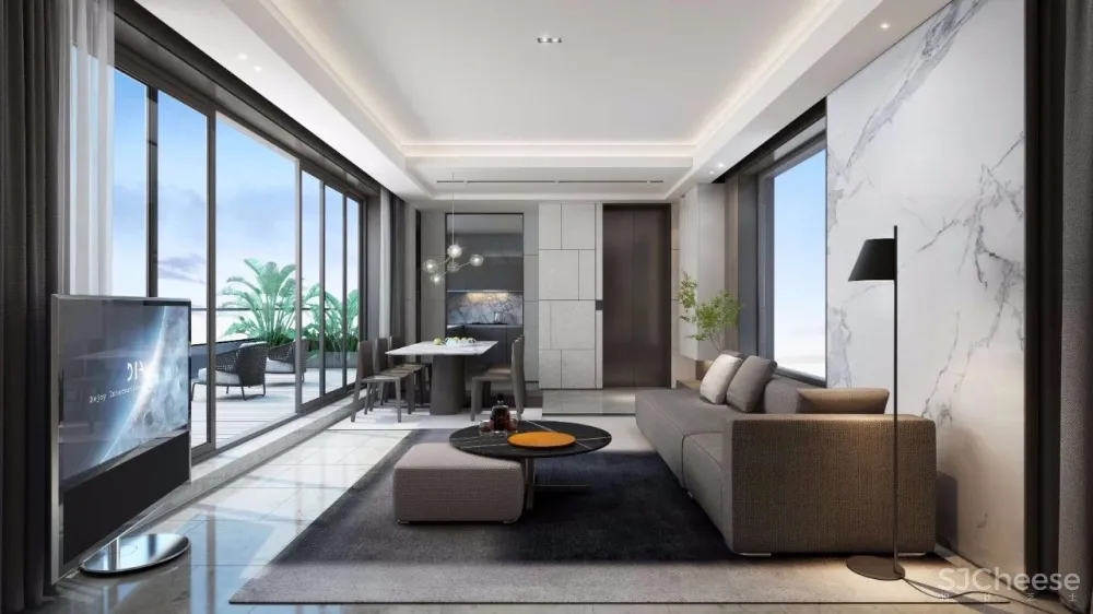 高端别墅样板房丨静谧悠然的简约设计