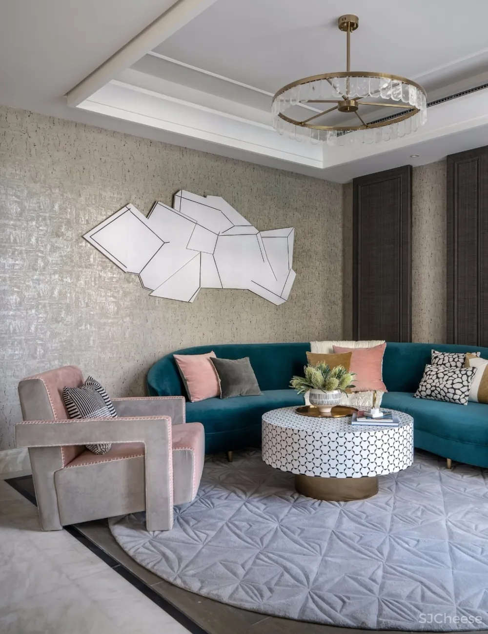 新作 | 275m² 时尚格调别墅,超美软装演绎自由的灵魂