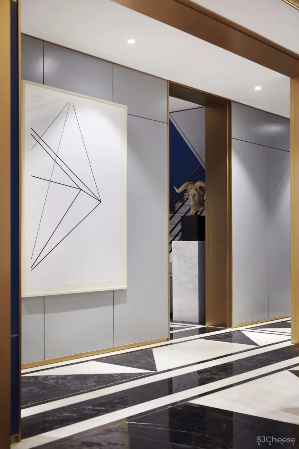 【新作】600㎡精致奢华别墅空间丨对ArtDeco的崇高致敬