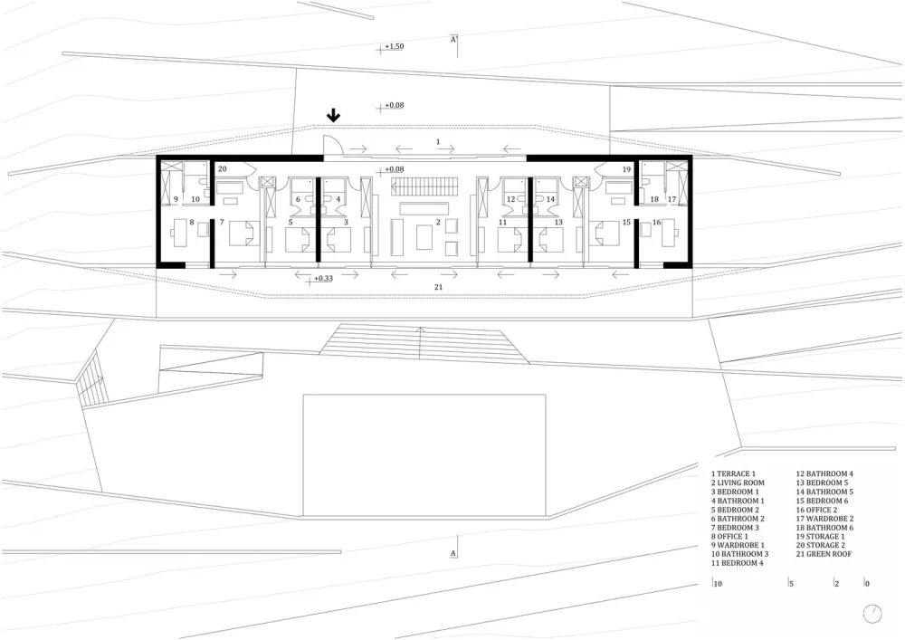与大地融为一体的伊萨正厅 / PROARH