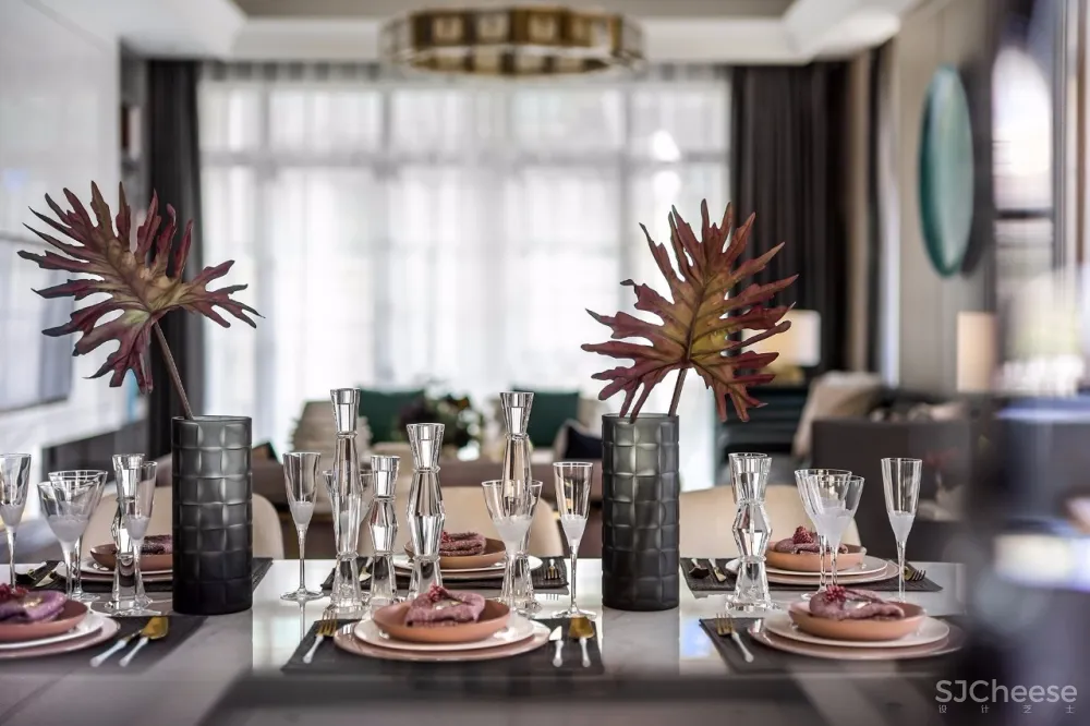 新作 | 275m² 时尚格调别墅,超美软装演绎自由的灵魂