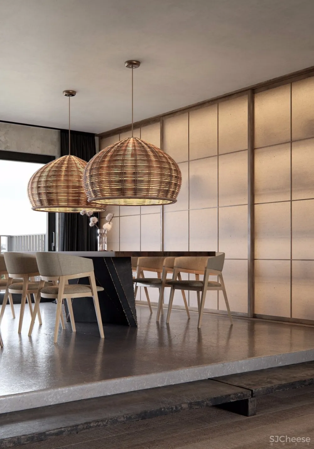 现代侘寂风丨这才我想要的玄关