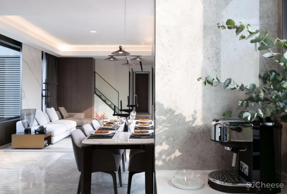 高端别墅样板房丨静谧悠然的简约设计