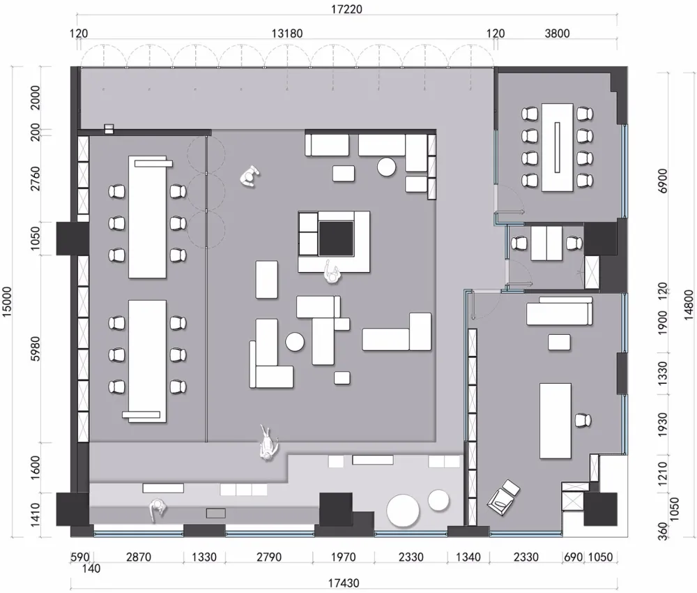 最新 | 有田建筑空间设计有限公司:沈阳 1949办公空间