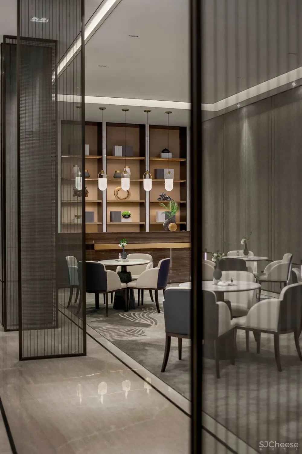 恰到好处的色彩与精炼的线条丨构建出现代东方美学韵律空间