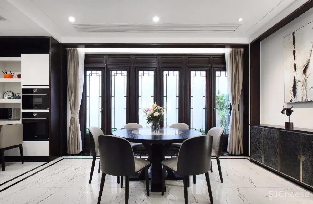 【半末设计新作】580㎡简约儒雅私宅设计落地方案