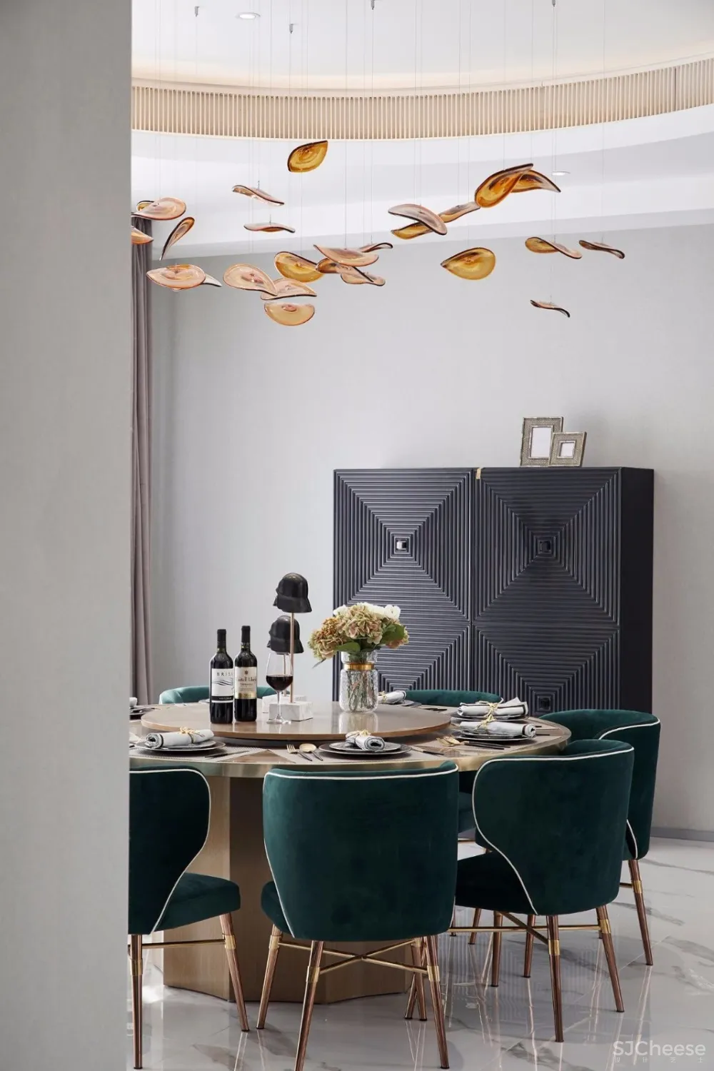 800m²法式合院丨演绎现代轻奢版时尚豪宅