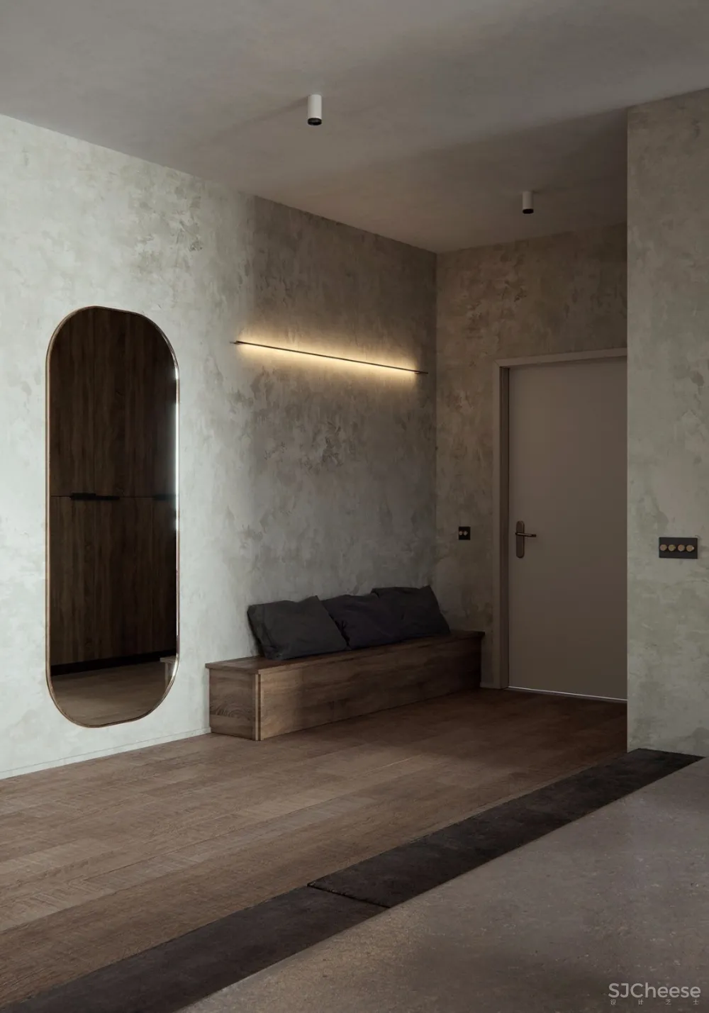 现代侘寂风丨这才我想要的玄关