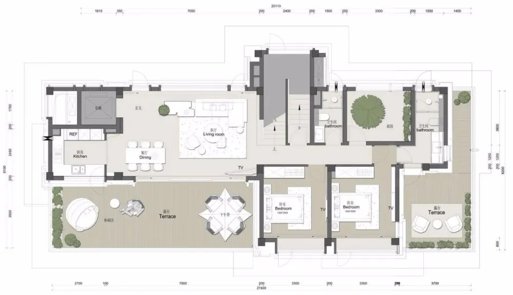 高端别墅样板房丨静谧悠然的简约设计