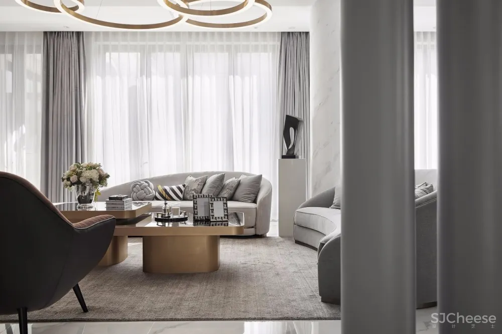 800m²法式合院丨演绎现代轻奢版时尚豪宅