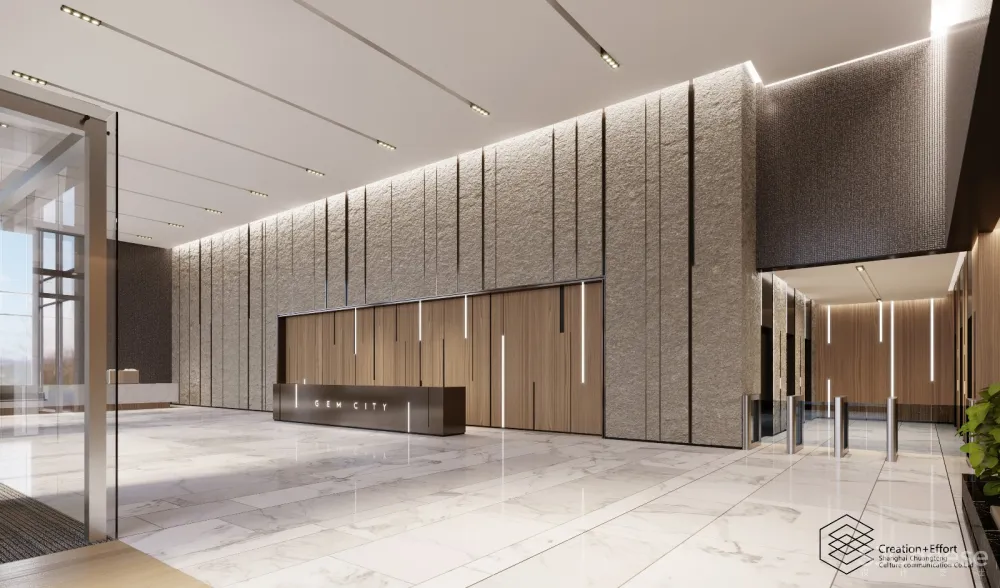 过往效果图案例第三弹~办公大堂为主-创腾文化