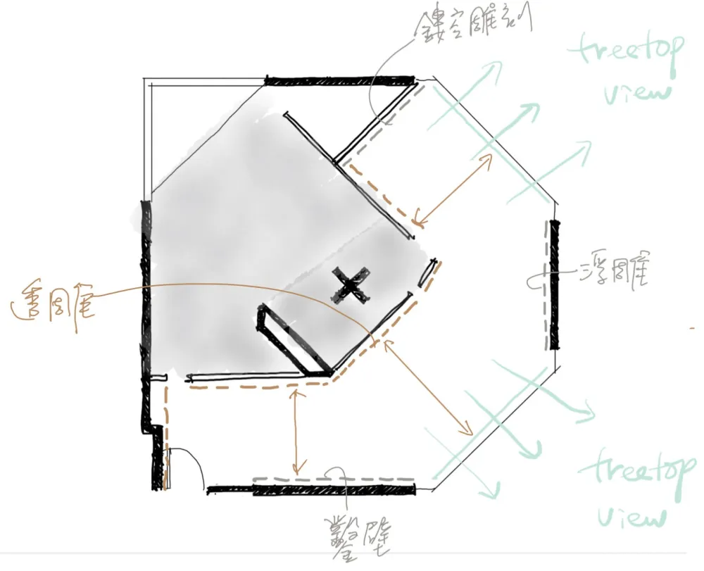 八角·三线 + 一方，台北 / 创研空间