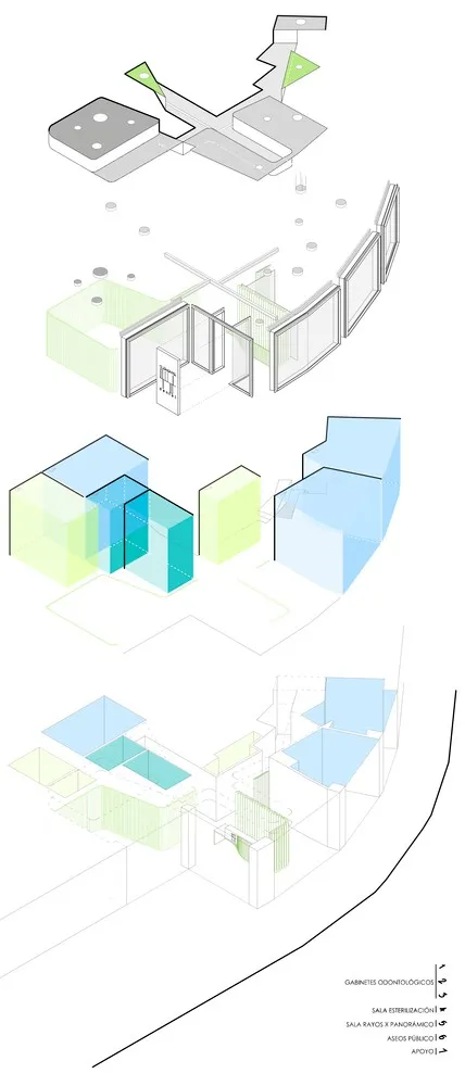 首发 | LANDÍNEZ+REY:马德里明亮绿色牙科诊所
