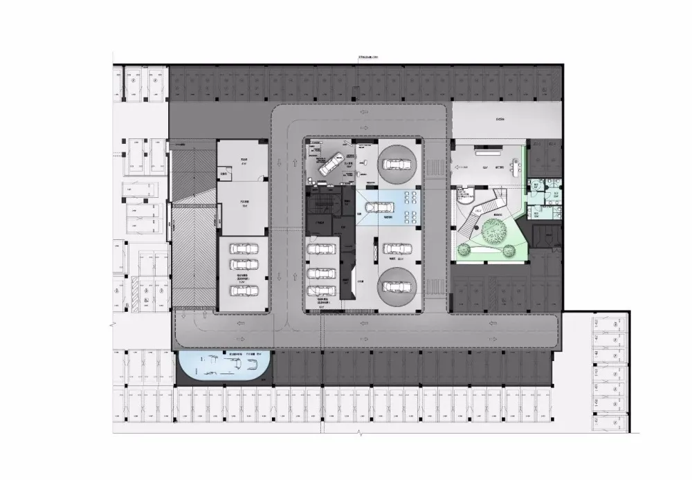 【于强设计&沃屋陈设】2600㎡“汽车主题“的售楼中心,酷爆了