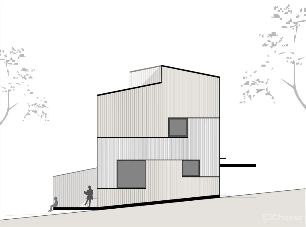 山坡上的半独立式住宅,奥地利 / MWArchitekten