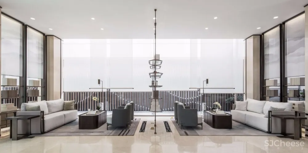 概念来源于《桃花源记》的售楼处设计丨独具文人雅士气质