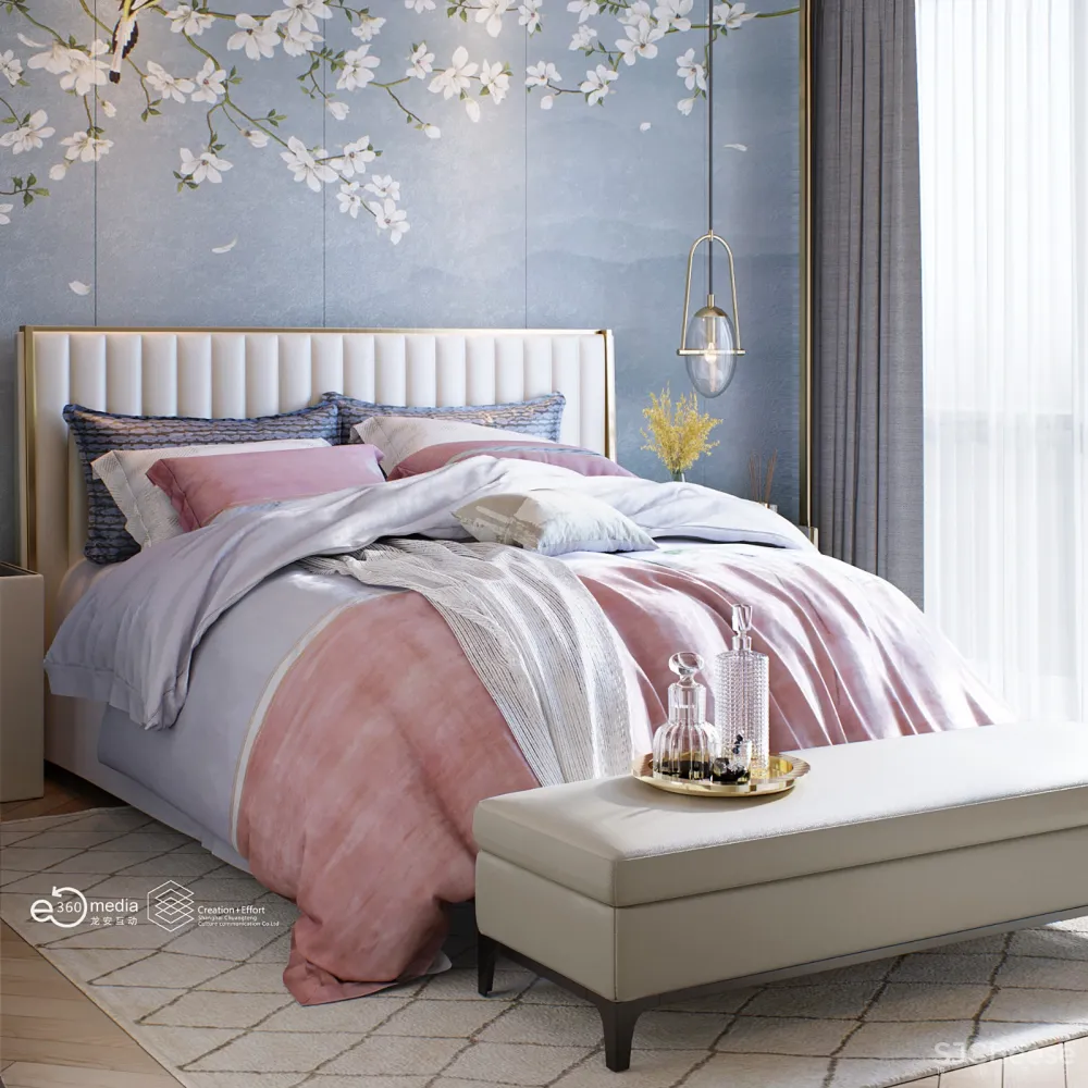 过往效果图案例第七弹~床~创腾文化