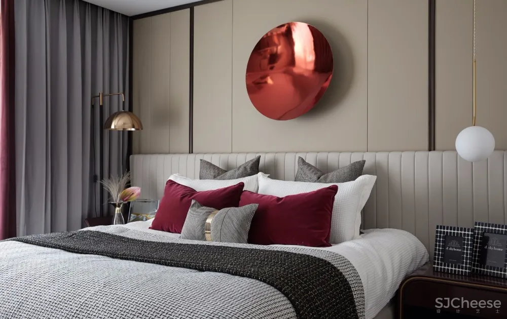 ‘’红梨色‘’点缀的奢丽雅致样板房丨这是一场以取悦自我为主题的视觉盛宴