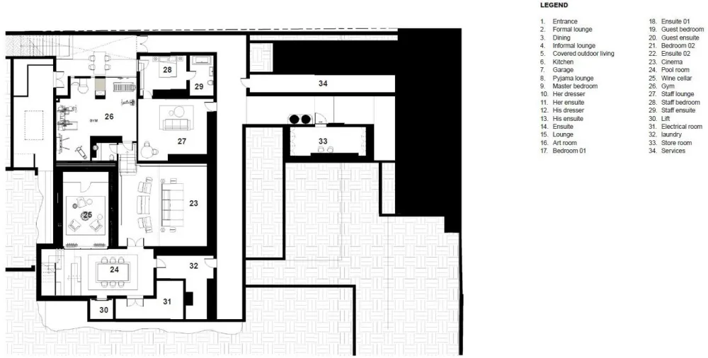 Hillside View住宅室内设计，开普敦 / ARRCC