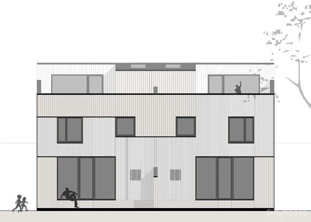 山坡上的半独立式住宅,奥地利 / MWArchitekten