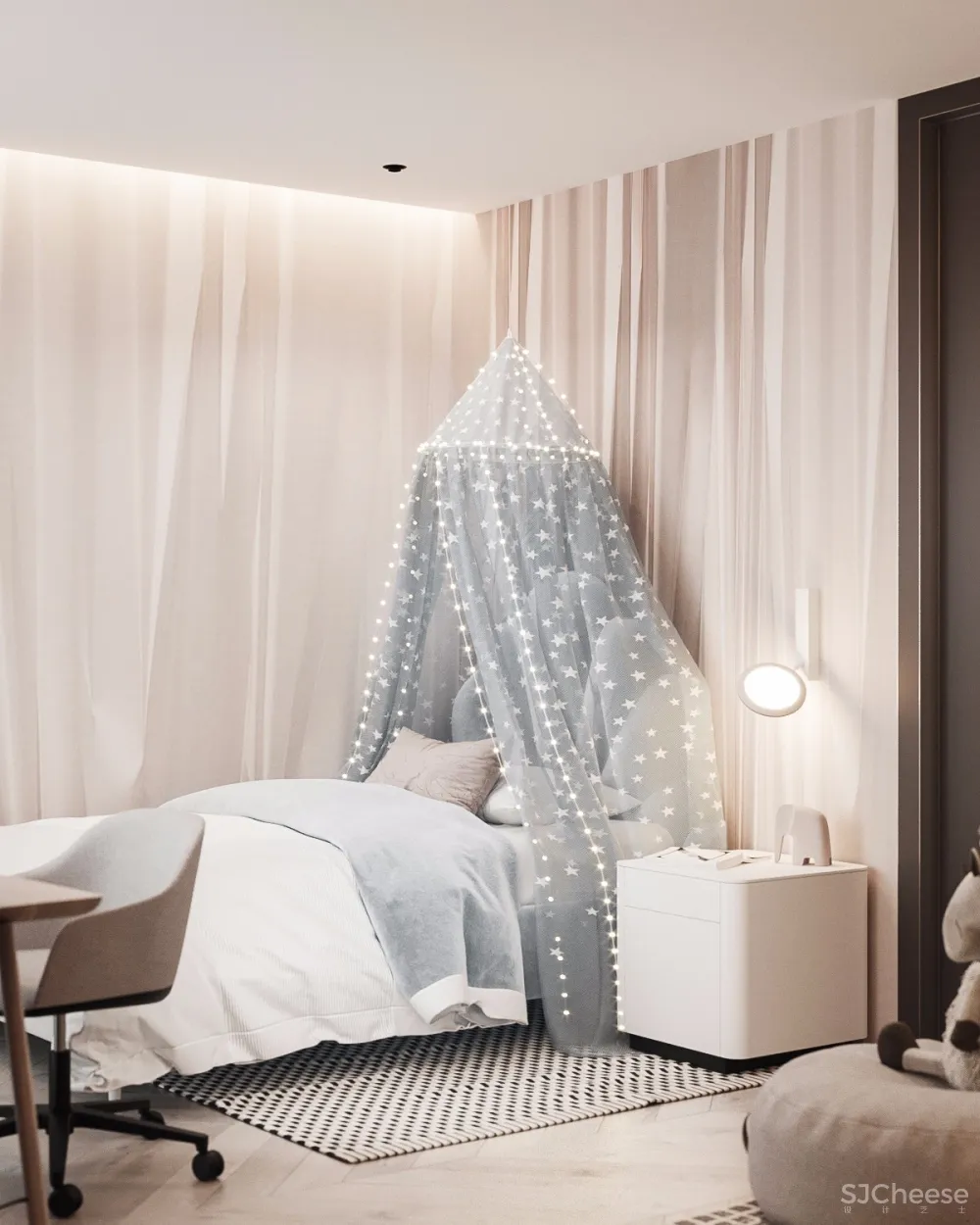 105㎡ 简约+高级灰+轻奢丨最理想的家就长这样