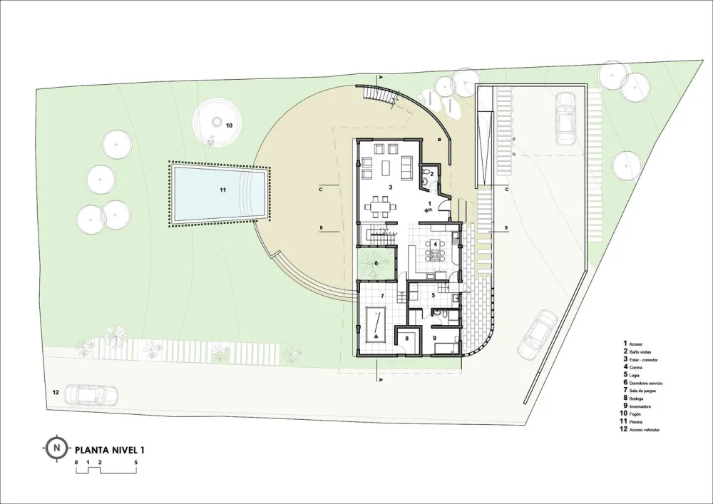 Biourban Arquitectos:橡木色住宅 H.D. House