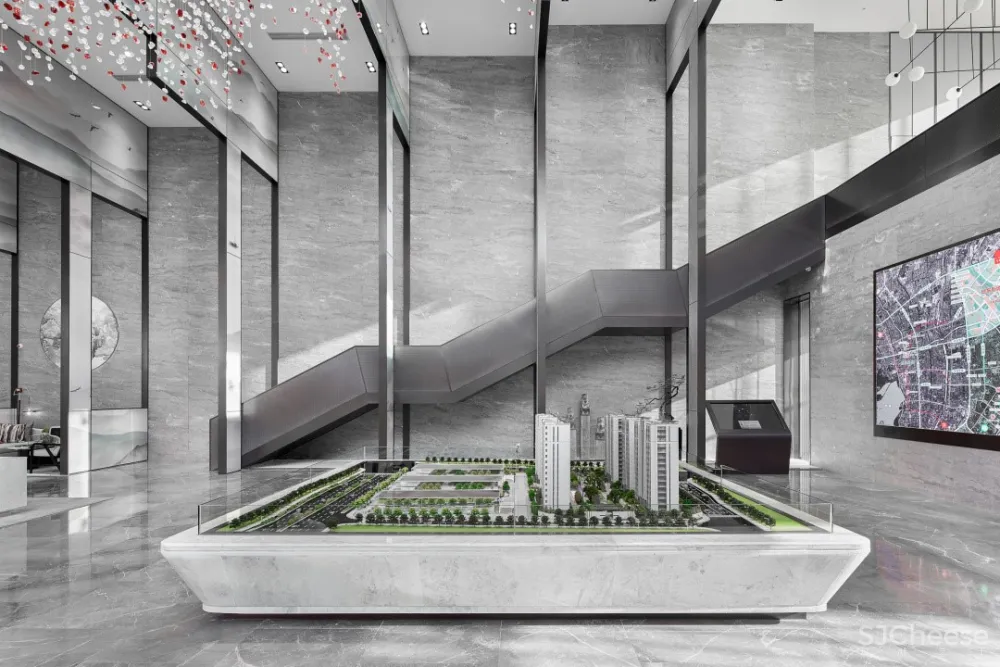 禾悉设计新作:光之韵律售楼中心丨设计脱胎于电影艺术的蒙太奇手法