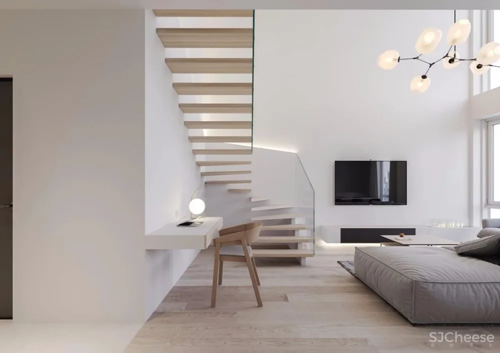 纯白色 LOFT丨完美诠释极简风格