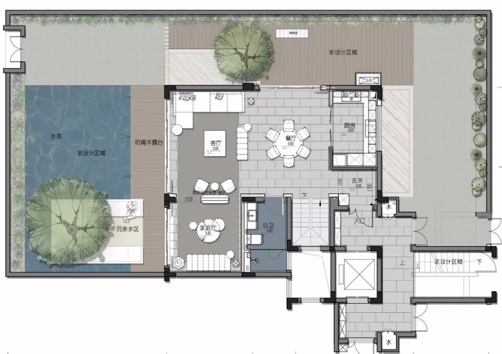 【派尚设计新作】300 ㎡超凡脱俗的臻品别墅项落地设计方案