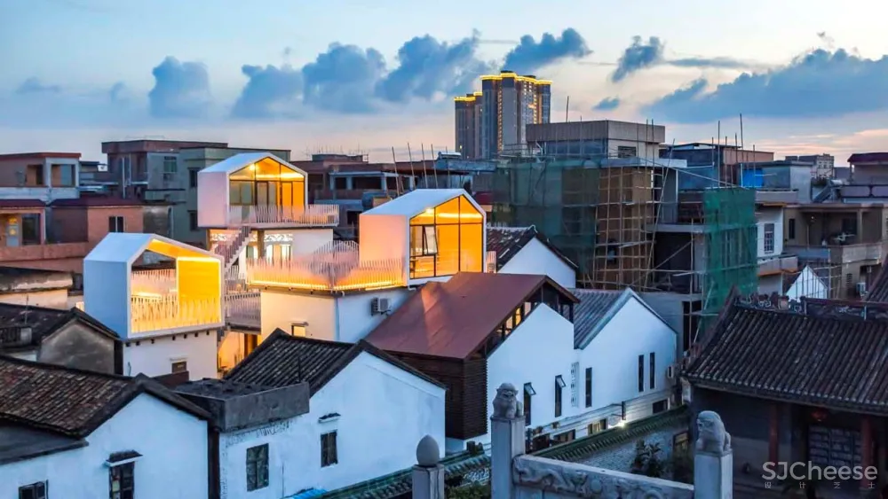 新基白房子民宿群 / 竖梁社建筑