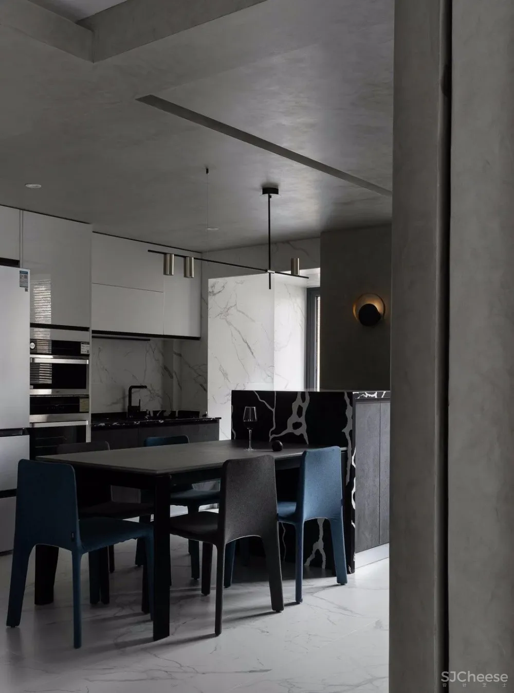 黑白灰+大理石丨更显理性沉稳