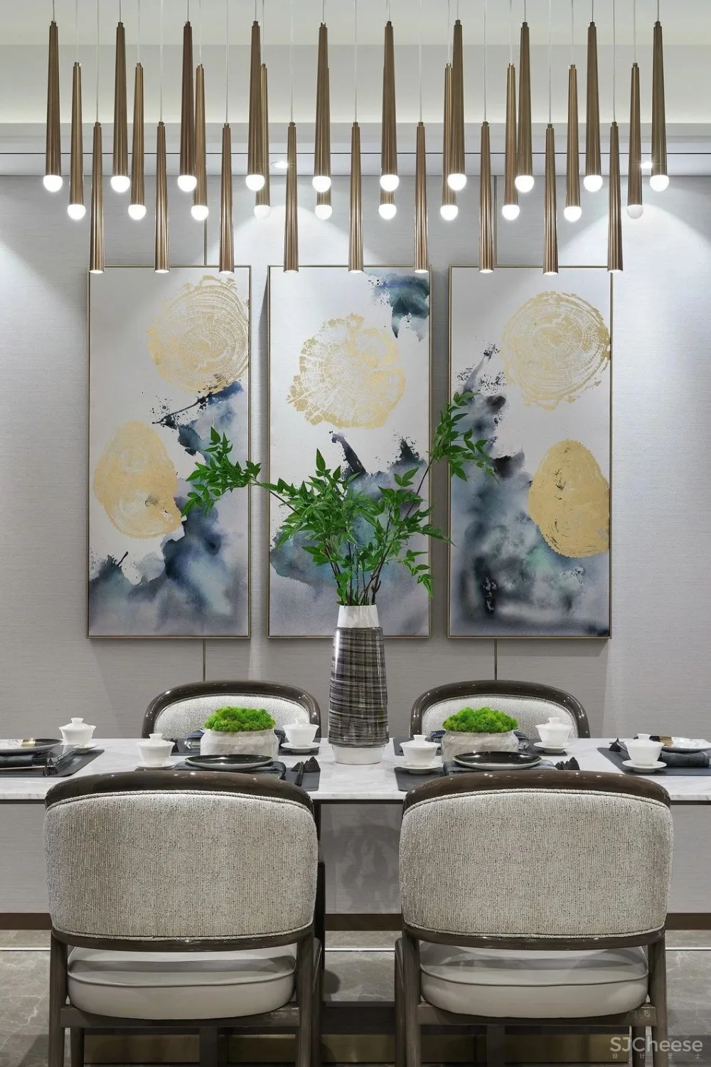 273㎡现代东方美学院墅丨为生活注入一丝宁静与灵韵