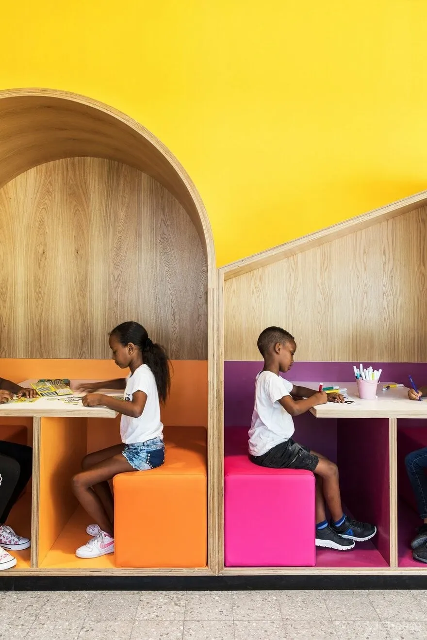 五彩斑斓的几何格子 | 以色列Hayarden School