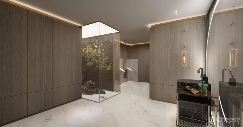 概念来源于《桃花源记》的售楼处设计丨独具文人雅士气质