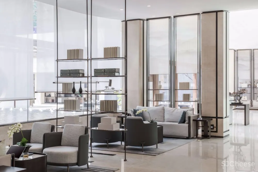 概念来源于《桃花源记》的售楼处设计丨独具文人雅士气质