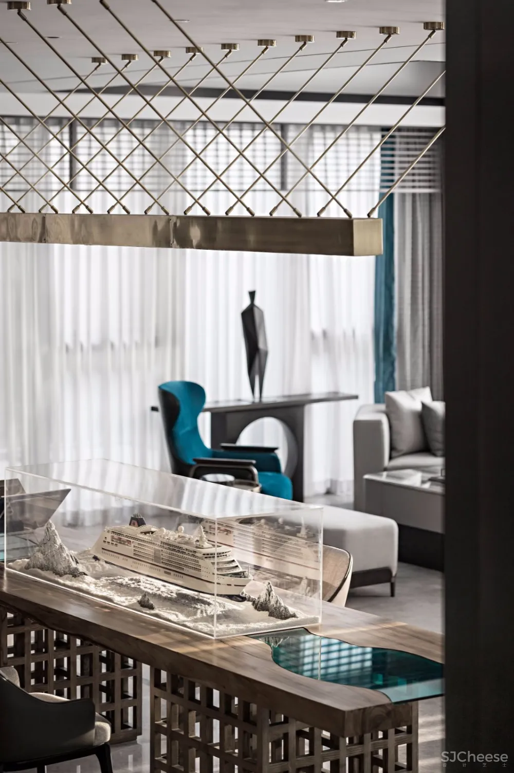 【DAS设计】380㎡东方韵味营销中心