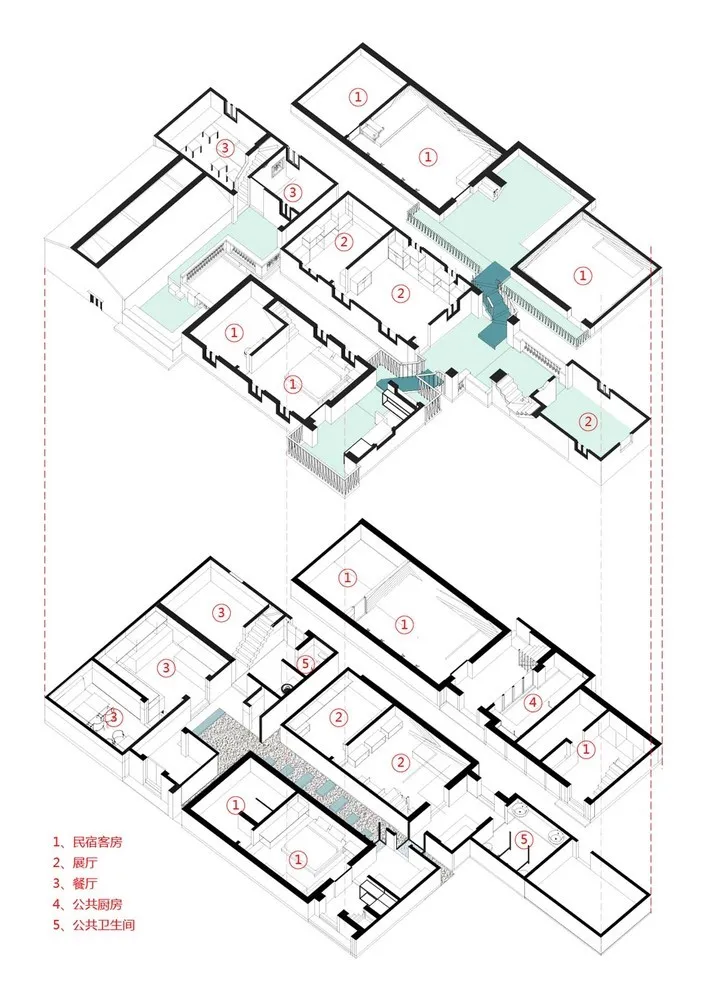 新基白房子民宿群 / 竖梁社建筑