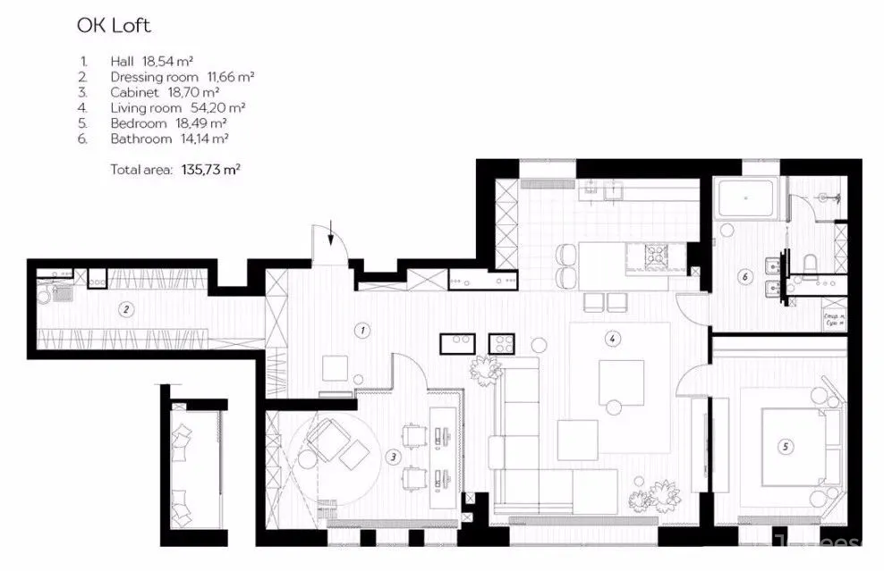136㎡ 轻工业风丨每一个设计都值得参考