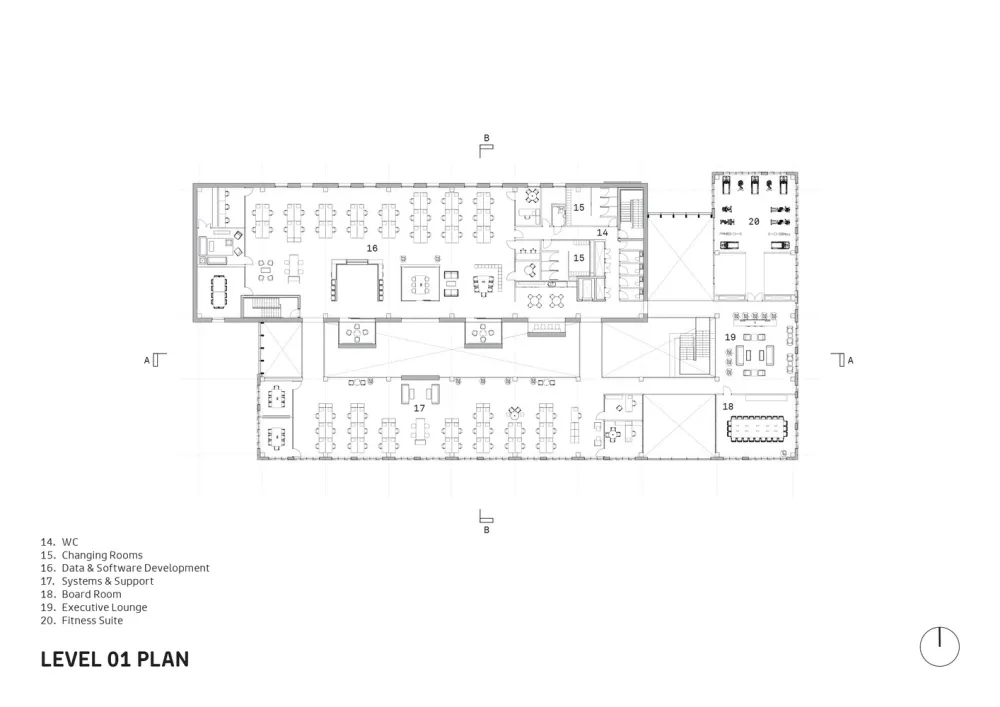 新作 | FaulknerBrowns Architects：蜂窝空间办公场所 Janet Nash House