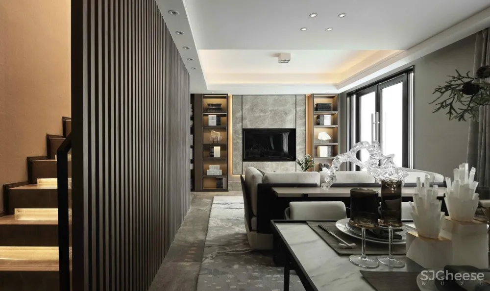 新作 | 200㎡ 顶级复式,绝佳质感打造高级范