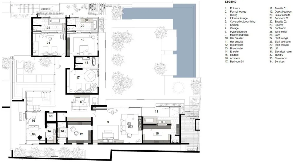 Hillside View住宅室内设计，开普敦 / ARRCC