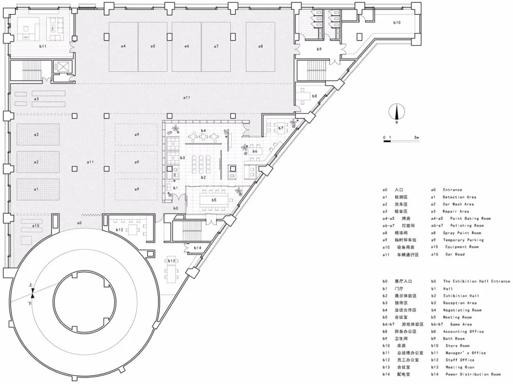 最新 | 垣建筑设计工作室:西安 模糊的“墙” – 杜雅汽车特效涂料系统陕西服务站空间设计