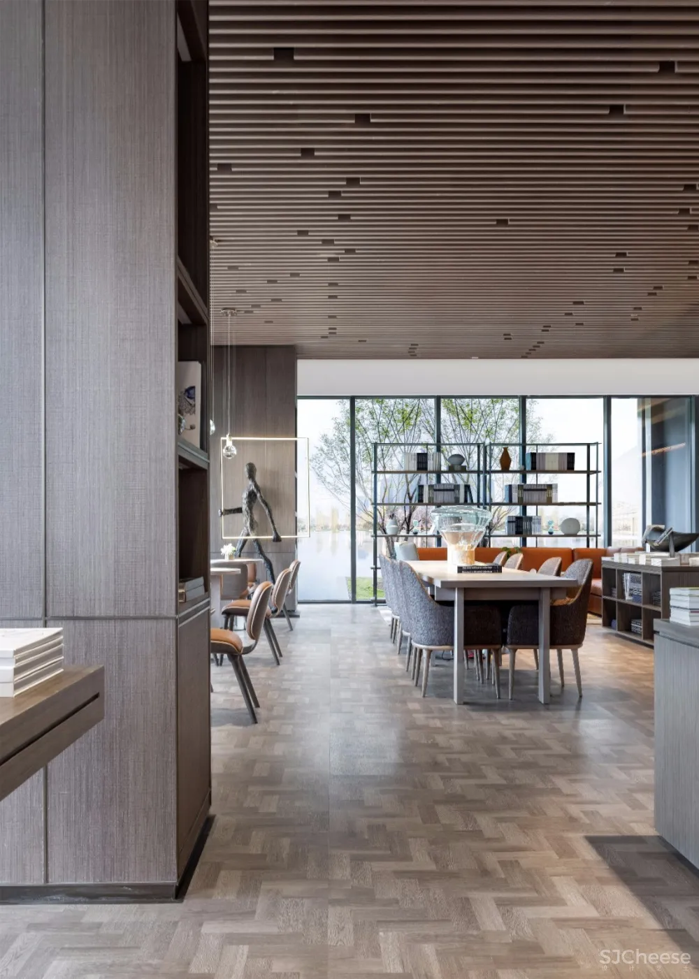 尚石设计 | 珠玉在侧 书香满室——中南蚌埠江山府销售中心