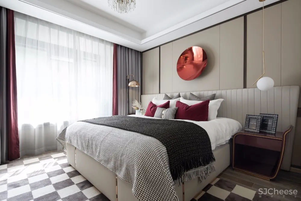 ‘’红梨色‘’点缀的奢丽雅致样板房丨这是一场以取悦自我为主题的视觉盛宴