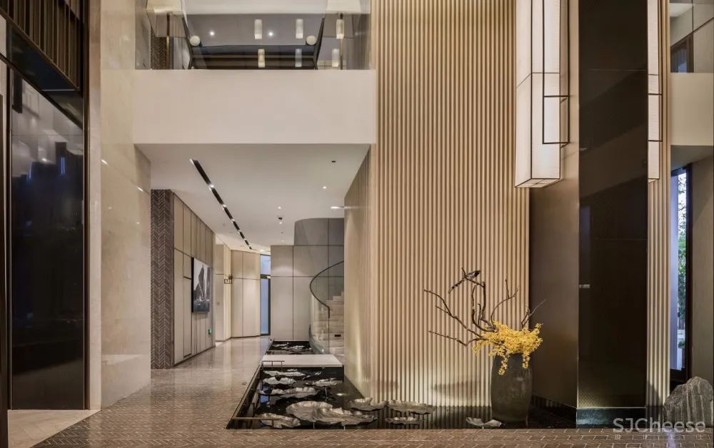 【达观设计新作】将“东方园林”的概念植入1200㎡售楼处室内设计