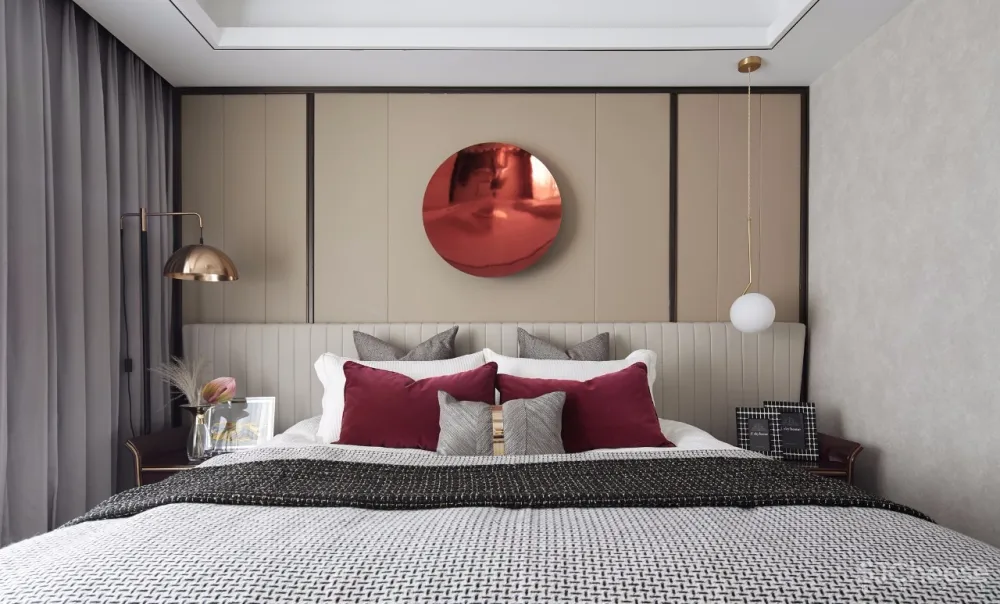 ‘’红梨色‘’点缀的奢丽雅致样板房丨这是一场以取悦自我为主题的视觉盛宴